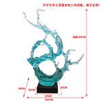 Large scale foam decorations in the lobby and atrium of the hotel, transparent resin sculptures, sales office entrance, floor decorations, art