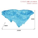 Transparent resin glacier bar counter table custom hotel living room home tea table high-end luminous island design