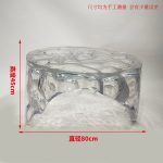 Light luxury creative transparent resin tea table, villa living room, model room, high-end designer, artistic crystal round table