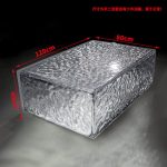 Light luxury creative transparent resin tea table, villa living room, model room, high-end designer, artistic crystal round table