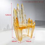 Light Luxury Creative Transparent Chair Hotel Restaurant Villa Home Furnishings High end Original Design Art Backrest Armrest Dining Chair