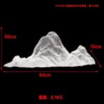 Modern Creative Transparent Resin Rockery Sculpture Hotel Lobby Sales Office Landscape Ornaments Ice and Snow Mountain Floor Decoration