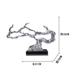 Modern Creative Abstract Ornaments Hotel Sales Office Villa Living Room Transparent Resin Sculpture Entrance Art Decoration