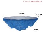 Transparent resin glacier bar counter table custom hotel living room home tea table high-end luminous island design