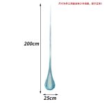 Transparent resin water droplet spray sculpture hotel large floor decoration villa living room entrance decoration art hanging decoration