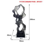 Abstract the Taihu Lake Stone Sculpture Hotel Lobby Sample Room Villa porch Transparent resin soft decoration artwork