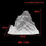 Modern Creative Transparent Resin Rockery Sculpture Hotel Lobby Sales Office Landscape Ornaments Ice and Snow Mountain Floor Decoration