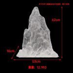 Modern Creative Transparent Resin Rockery Sculpture Hotel Lobby Sales Office Landscape Ornaments Ice and Snow Mountain Floor Decoration