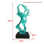 Abstract the Taihu Lake Stone Sculpture Hotel Lobby Sample Room Villa porch Transparent resin soft decoration artwork