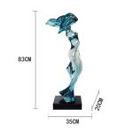 Abstract Transparent Resin Art Ornament Hotel Sales Office Clubhouse Floor Sculpture Home Living Room Entrance Decoration