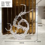 Large scale foam decorations in the lobby and atrium of the hotel, transparent resin sculptures, sales office entrance, floor decorations, art