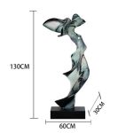 Abstract Transparent Resin Art Ornament Hotel Sales Office Clubhouse Floor Sculpture Home Living Room Entrance Decoration