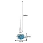 Transparent resin water droplet spray sculpture hotel large floor decoration villa living room entrance decoration art hanging decoration