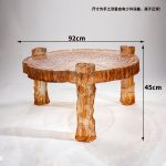 Light luxury creative transparent resin tea table, villa living room, model room, high-end designer, artistic crystal round table