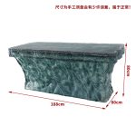 Transparent resin luminous crystal island, light luxury home dining table, ice cubes, stones, high-end feeling, hotel reception bar, front desk