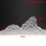 Modern Creative Transparent Resin Rockery Sculpture Hotel Lobby Sales Office Landscape Ornaments Ice and Snow Mountain Floor Decoration