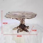 Transparent resin glacier bar counter table custom hotel living room home tea table high-end luminous island design
