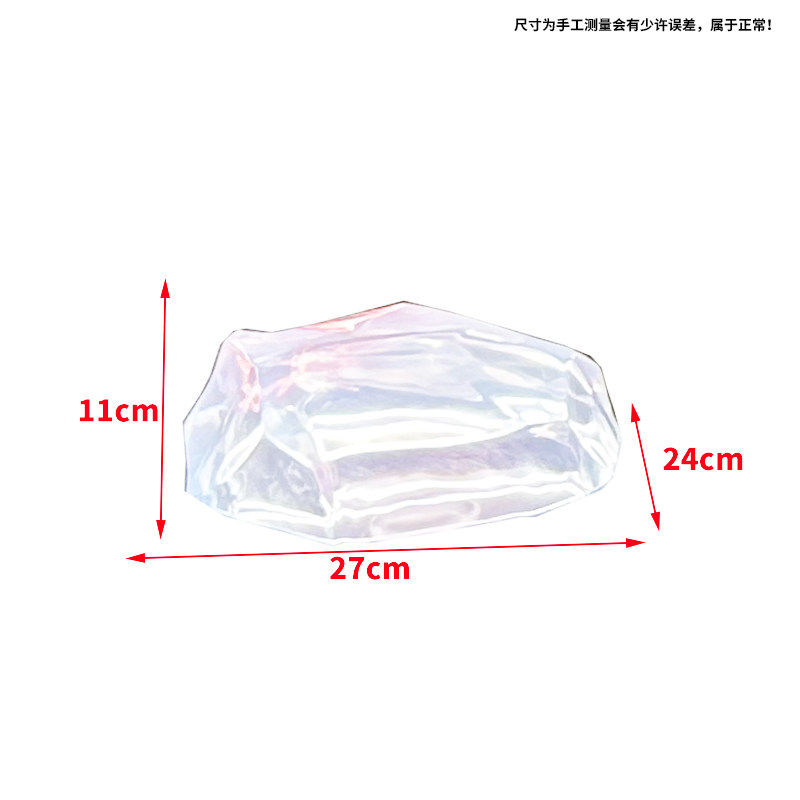 Transparent resin luminous landscape stone sculpture villa courtyard hotel pool model room floor soft decoration ornament