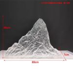 Modern Creative Transparent Resin Rockery Sculpture Hotel Lobby Sales Office Landscape Ornaments Ice and Snow Mountain Floor Decoration