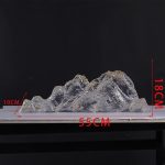 Modern Creative Transparent Resin Rockery Sculpture Hotel Lobby Sales Office Landscape Ornaments Ice and Snow Mountain Floor Decoration