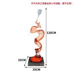 Creative model room, transparent resin sculpture, living room, desktop home, entrance niche, vertical high ornament, abstract decoration