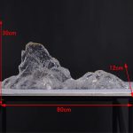Modern Creative Transparent Resin Rockery Sculpture Hotel Lobby Sales Office Landscape Ornaments Ice and Snow Mountain Floor Decoration
