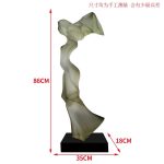 Abstract Transparent Resin Art Ornament Hotel Sales Office Clubhouse Floor Sculpture Home Living Room Entrance Decoration