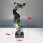 Abstract Transparent Resin Art Ornament Hotel Sales Office Clubhouse Floor Sculpture Home Living Room Entrance Decoration