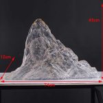 Modern Creative Transparent Resin Rockery Sculpture Hotel Lobby Sales Office Landscape Ornaments Ice and Snow Mountain Floor Decoration