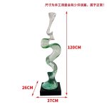 Creative model room, transparent resin sculpture, living room, desktop home, entrance niche, vertical high ornament, abstract decoration