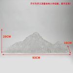Modern Creative Transparent Resin Rockery Sculpture Hotel Lobby Sales Office Landscape Ornaments Ice and Snow Mountain Floor Decoration