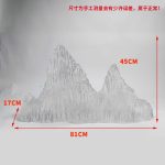 Modern Creative Transparent Resin Rockery Sculpture Hotel Lobby Sales Office Landscape Ornaments Ice and Snow Mountain Floor Decoration