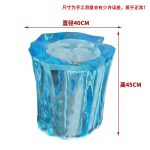 Transparent resin glacier bar counter table custom hotel living room home tea table high-end luminous island design