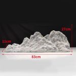 Modern Creative Transparent Resin Rockery Sculpture Hotel Lobby Sales Office Landscape Ornaments Ice and Snow Mountain Floor Decoration