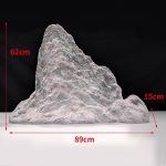 Modern Creative Transparent Resin Rockery Sculpture Hotel Lobby Sales Office Landscape Ornaments Ice and Snow Mountain Floor Decoration