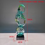 Modern Creative Abstract Ornaments Hotel Sales Office Villa Living Room Transparent Resin Sculpture Entrance Art Decoration
