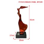 Abstract Transparent Resin Art Ornament Hotel Sales Office Clubhouse Floor Sculpture Home Living Room Entrance Decoration