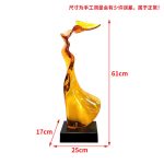 Abstract Transparent Resin Art Ornament Hotel Sales Office Clubhouse Floor Sculpture Home Living Room Entrance Decoration
