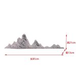 Modern Creative Transparent Resin Rockery Sculpture Hotel Lobby Sales Office Landscape Ornaments Ice and Snow Mountain Floor Decoration