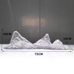 Modern Creative Transparent Resin Rockery Sculpture Hotel Lobby Sales Office Landscape Ornaments Ice and Snow Mountain Floor Decoration