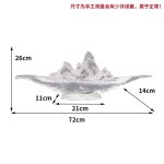 Modern Creative Transparent Resin Rockery Sculpture Hotel Lobby Sales Office Landscape Ornaments Ice and Snow Mountain Floor Decoration