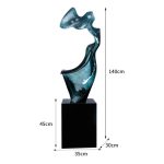 Abstract Transparent Resin Art Ornament Hotel Sales Office Clubhouse Floor Sculpture Home Living Room Entrance Decoration
