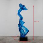 Abstract Transparent Resin Art Ornament Hotel Sales Office Clubhouse Floor Sculpture Home Living Room Entrance Decoration