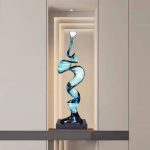 Creative model room, transparent resin sculpture, living room, desktop home, entrance niche, vertical high ornament, abstract decoration