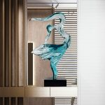 Creative figures, abstract transparent resin sculptures, decorative ornaments, hotel living rooms, entrance halls, model rooms, soft decoration artworks