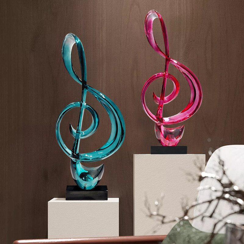 Nordic Creative Musical Note Decorative Sculptu...