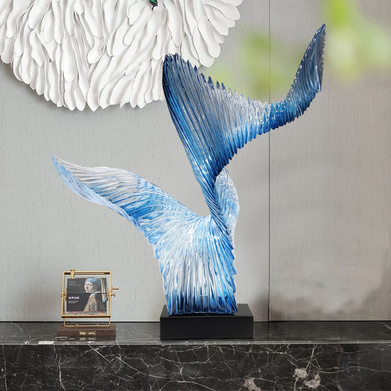 Modern Creative Transparent Resin Sculpture Hot...