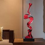 Creative model room, transparent resin sculpture, living room, desktop home, entrance niche, vertical high ornament, abstract decoration