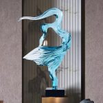 Creative figures, abstract transparent resin sculptures, decorative ornaments, hotel living rooms, entrance halls, model rooms, soft decoration artworks