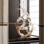 Large scale foam decorations in the lobby and atrium of the hotel, transparent resin sculptures, sales office entrance, floor decorations, art